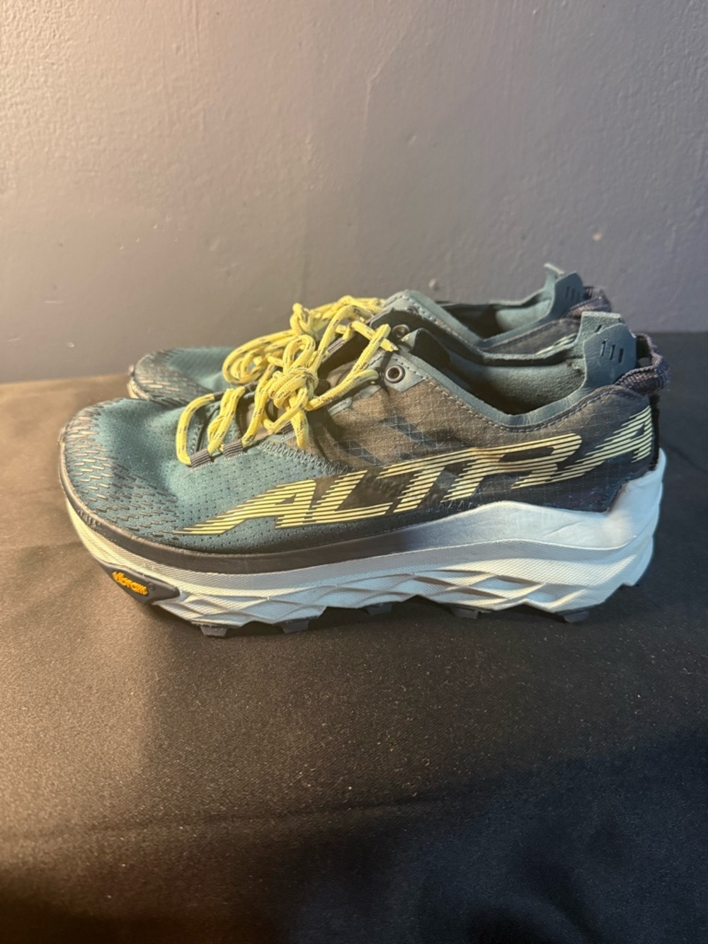 Altra Teal and Yellow Trail Running Sneakers